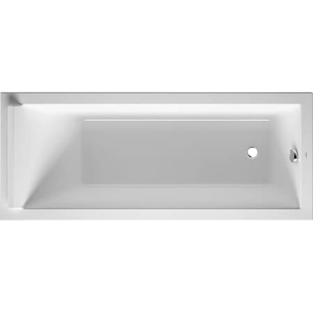 Duravit Bathtub, 66.88 L, 27.5 W, White 700334000000090